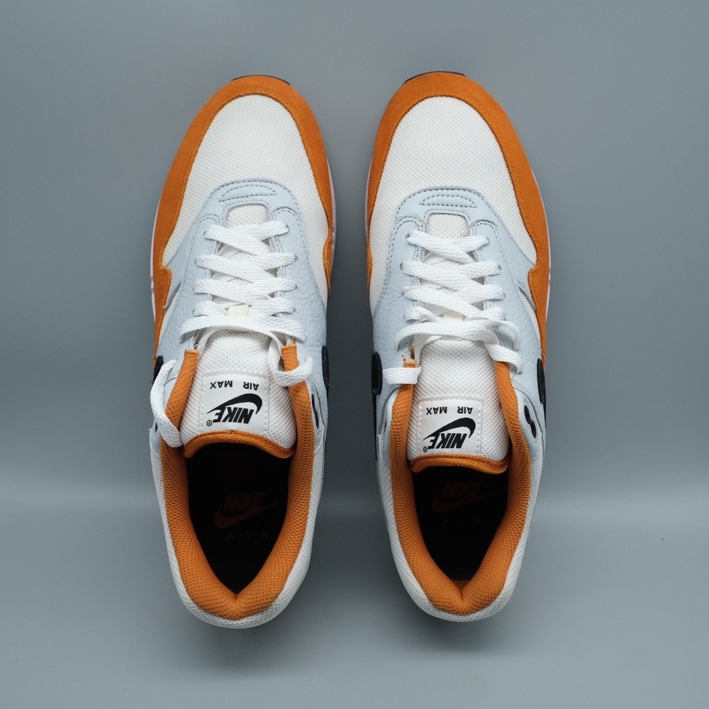 Nike Air Max 1 Men's Size 11 White Monarch Orange FN6952-101 - Picture 6 of 12